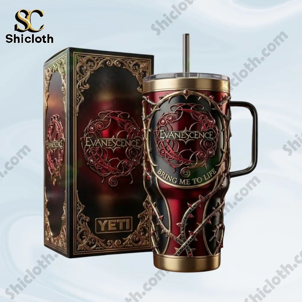 Evanescence Bring Me To Life Tumbler With Handle