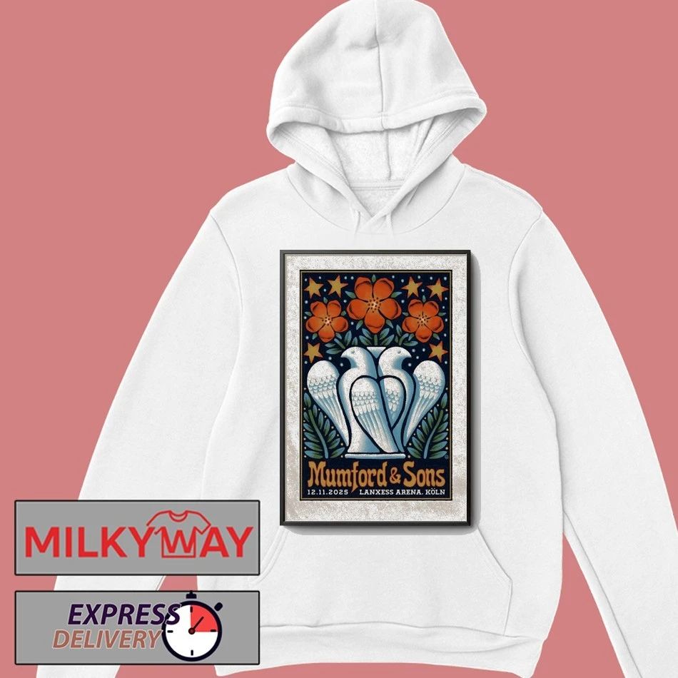 Mumford And Sons Nov 12 2025 LANXESS Arena in Cologne Germany Poster shirt