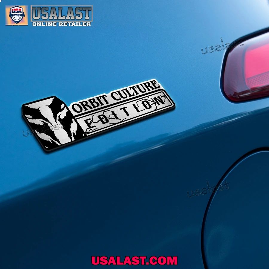 Orbit Culture 3D Engraved Car Emblem Badge