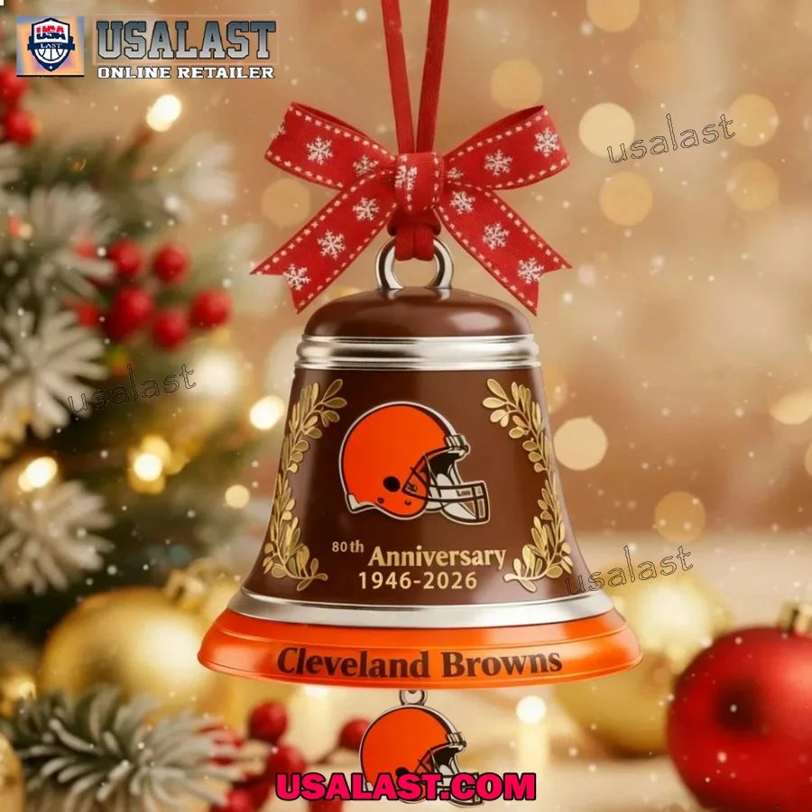 Cleveland Browns 2025 Christmas Bell Ornament