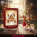 Personalized Gingerbread Couple Christmas Advent Calendar