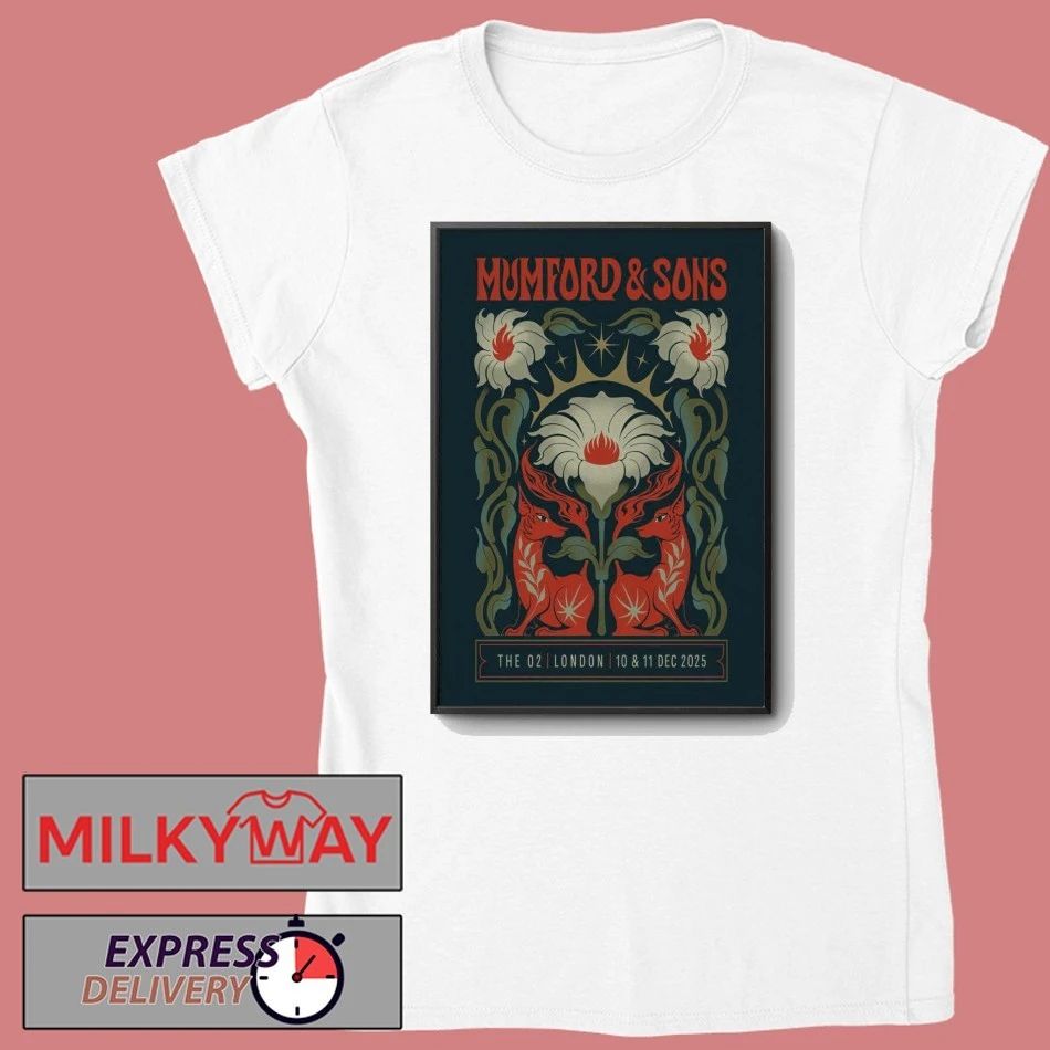 Mumford And Sons 12 10-12 11 2025 London UK Poster shirt