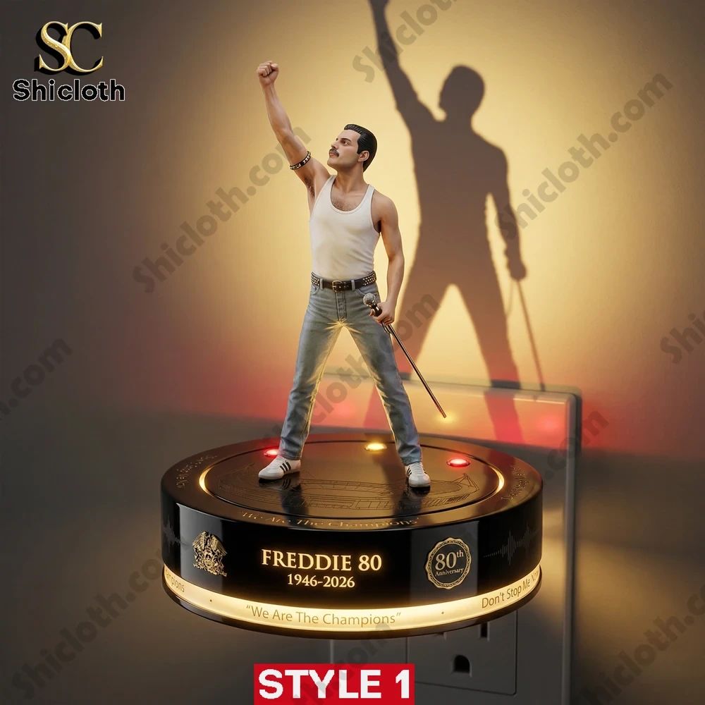 Freddie Mercury 80th Anniversary Collector Edition Night Light
