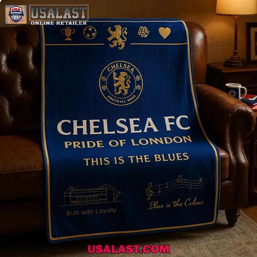 Chelsea The Blues Match Day Blanket