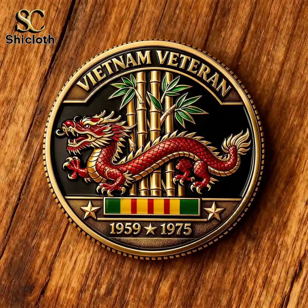 Veteran Service Vietnam 1959-1975 Coin