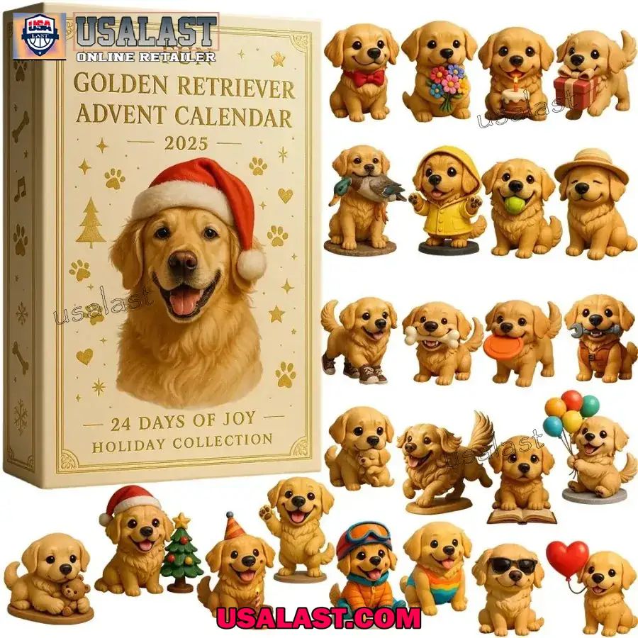 Golden Retriever Dog Advent Calendar 2025