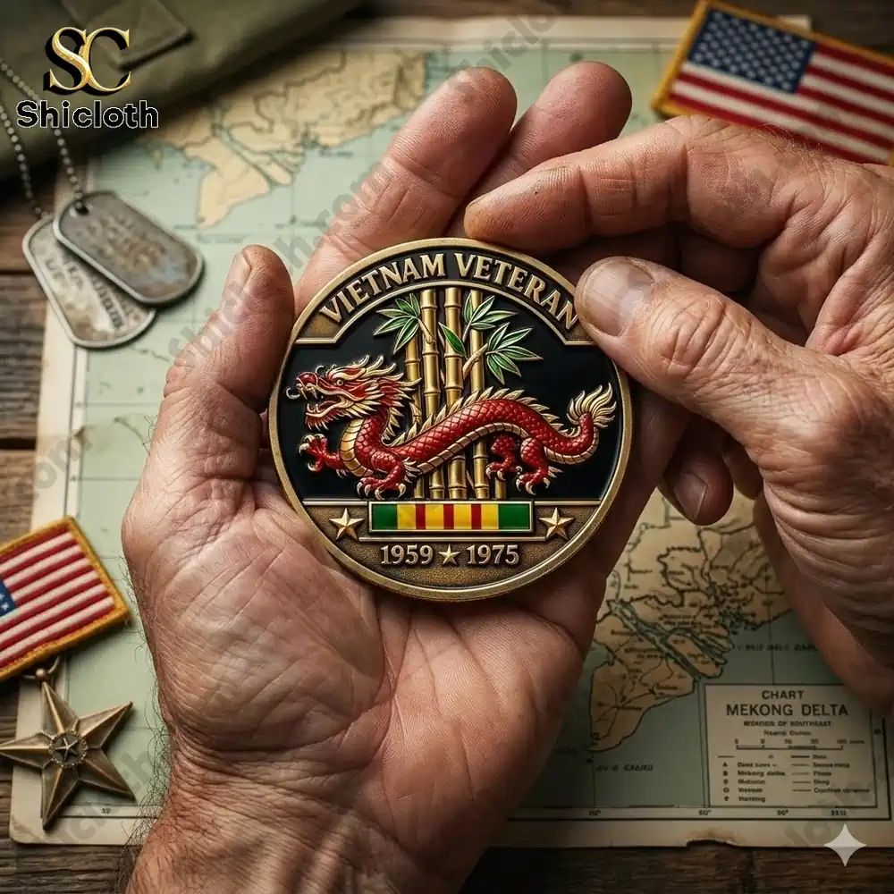 Veteran Service Vietnam 1959-1975 Coin