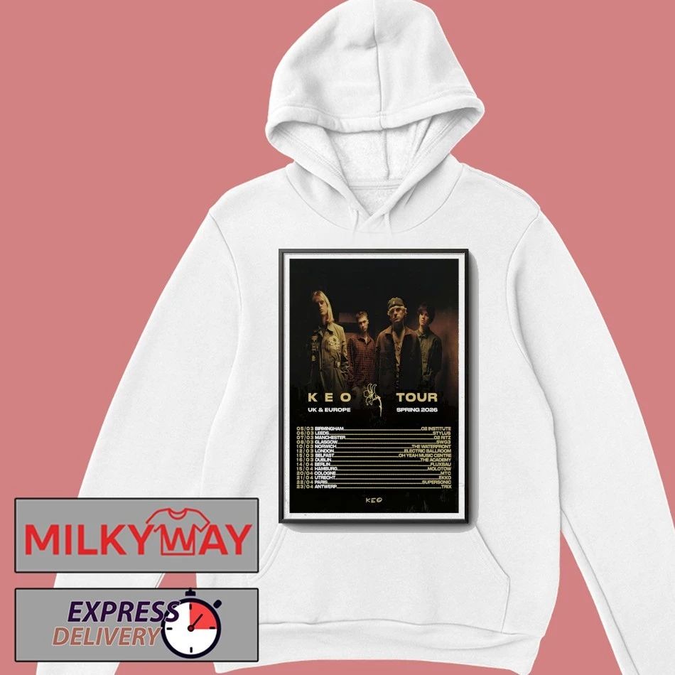UK EUROPE Tour Spring 2026 Keo Band Poster shirt