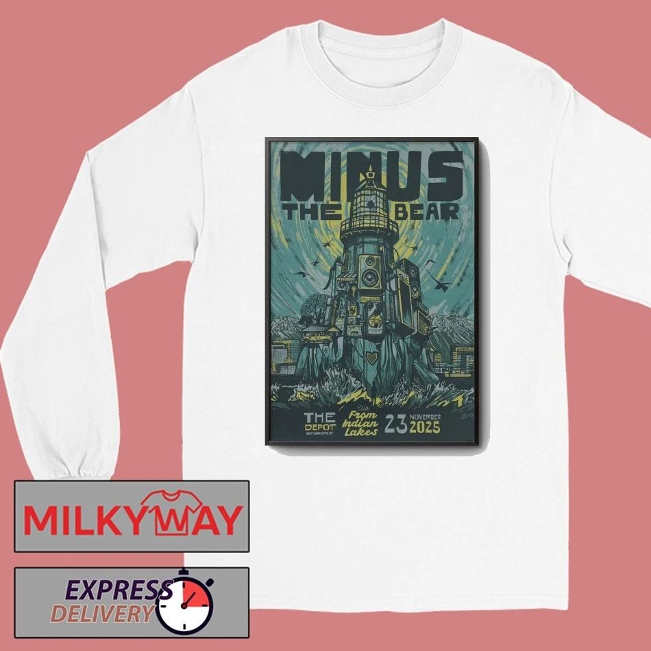 Minus The Bear Nov 23 2025 In Salt Lake City UT Poster shirt