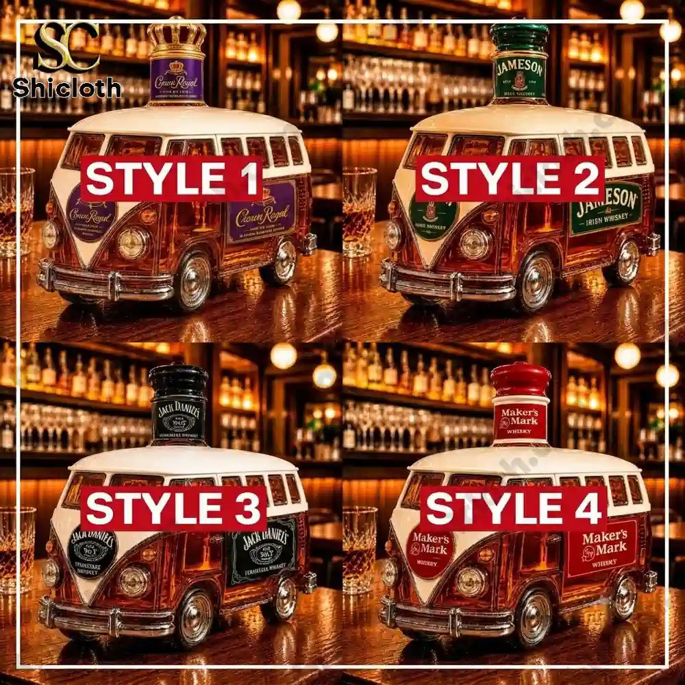 Volkswagen T1 Camper Van Whiskey Bottle