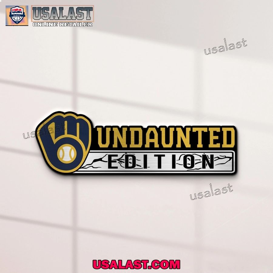 Milwaukee Brewers Edition Engraved Car Name Badge