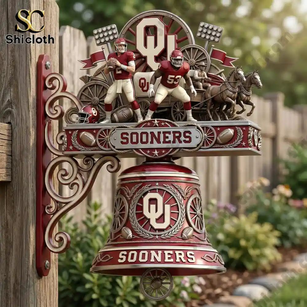 Oklahoma Sooners Premium Wall Bell