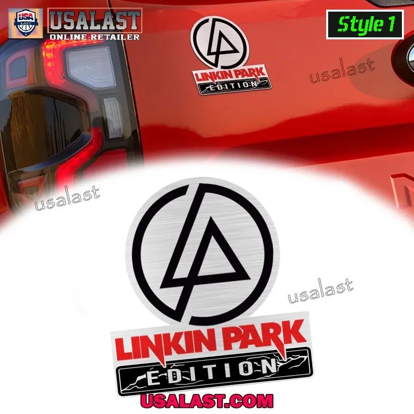 Linkin Park Edition 3D Engraved Car Emblem Sticker