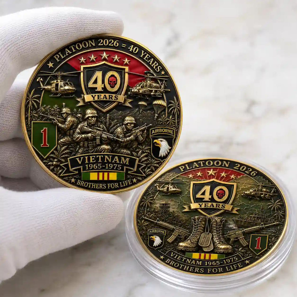 PLATOON VIETNAM 1965-1975 40th Anniversary Memorial Coin