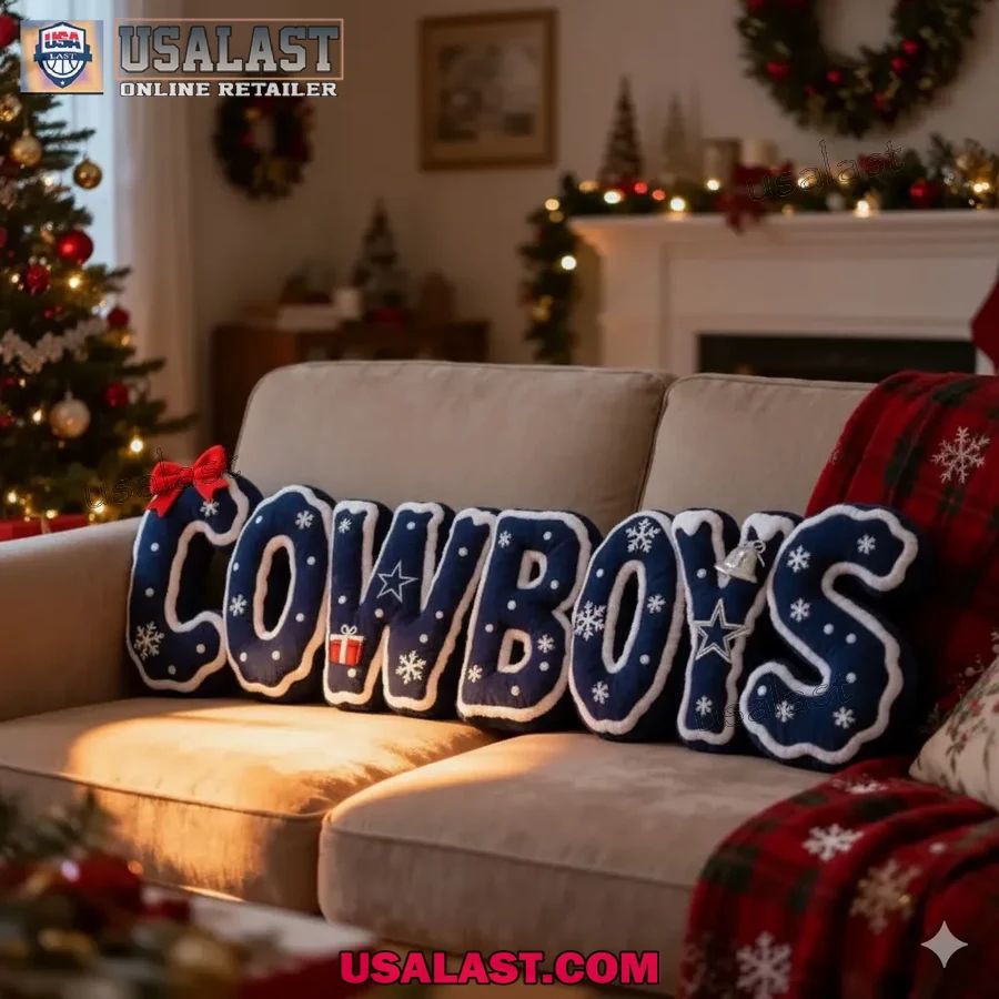 Dallas Cowboys Christmas Plush Pillow