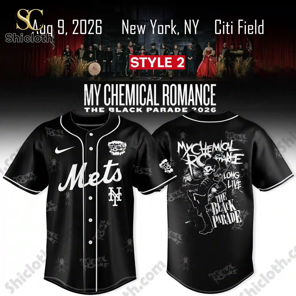 New York Mets x My Chemical Romance The Black Parade 2026 Jersey
