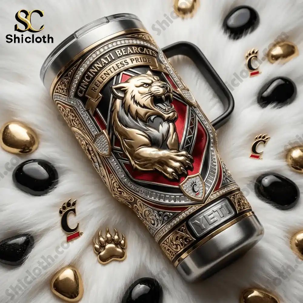 Cincinnati Bearcats Relentless Pride Luxury 40oz Tumbler