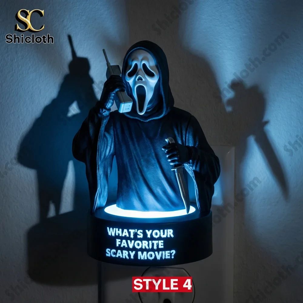 Scream Face Your Fear Horror Night Light Collection