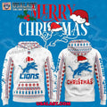 Detroit Lions 2025 Christmas Premium Hoodie
