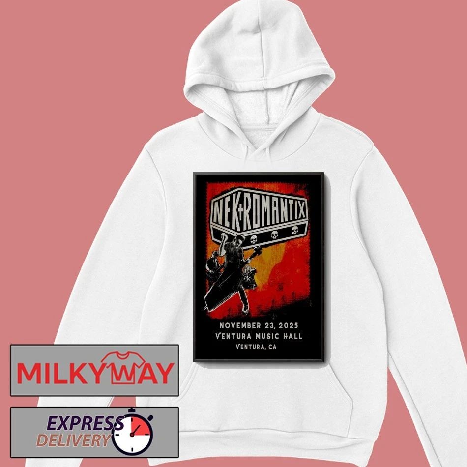 Nekromantix Nov 23 2025 Ventura Music Hall In Ventura CA Poster shirt