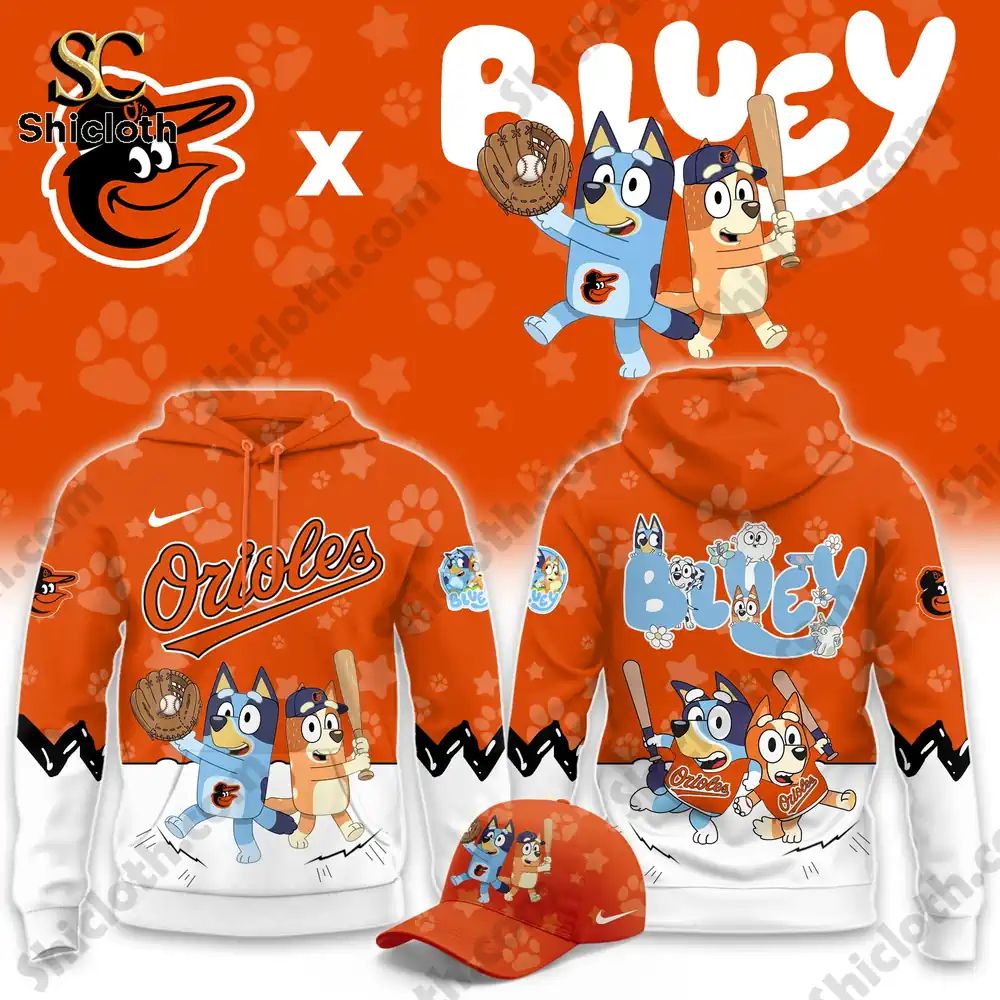 Baltimore Orioles x Bluey Night Baseball 2026 Hoodie