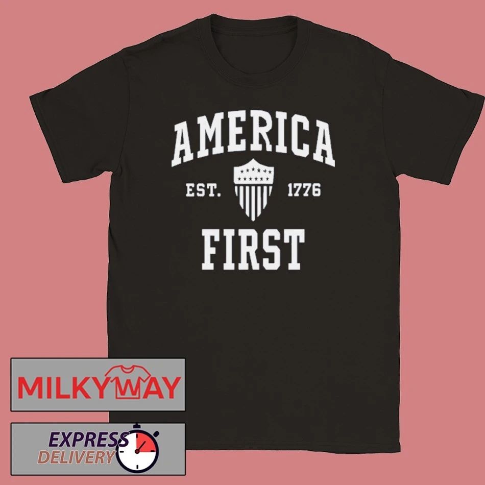 America First Collegiate Hoodie Navy Shirt