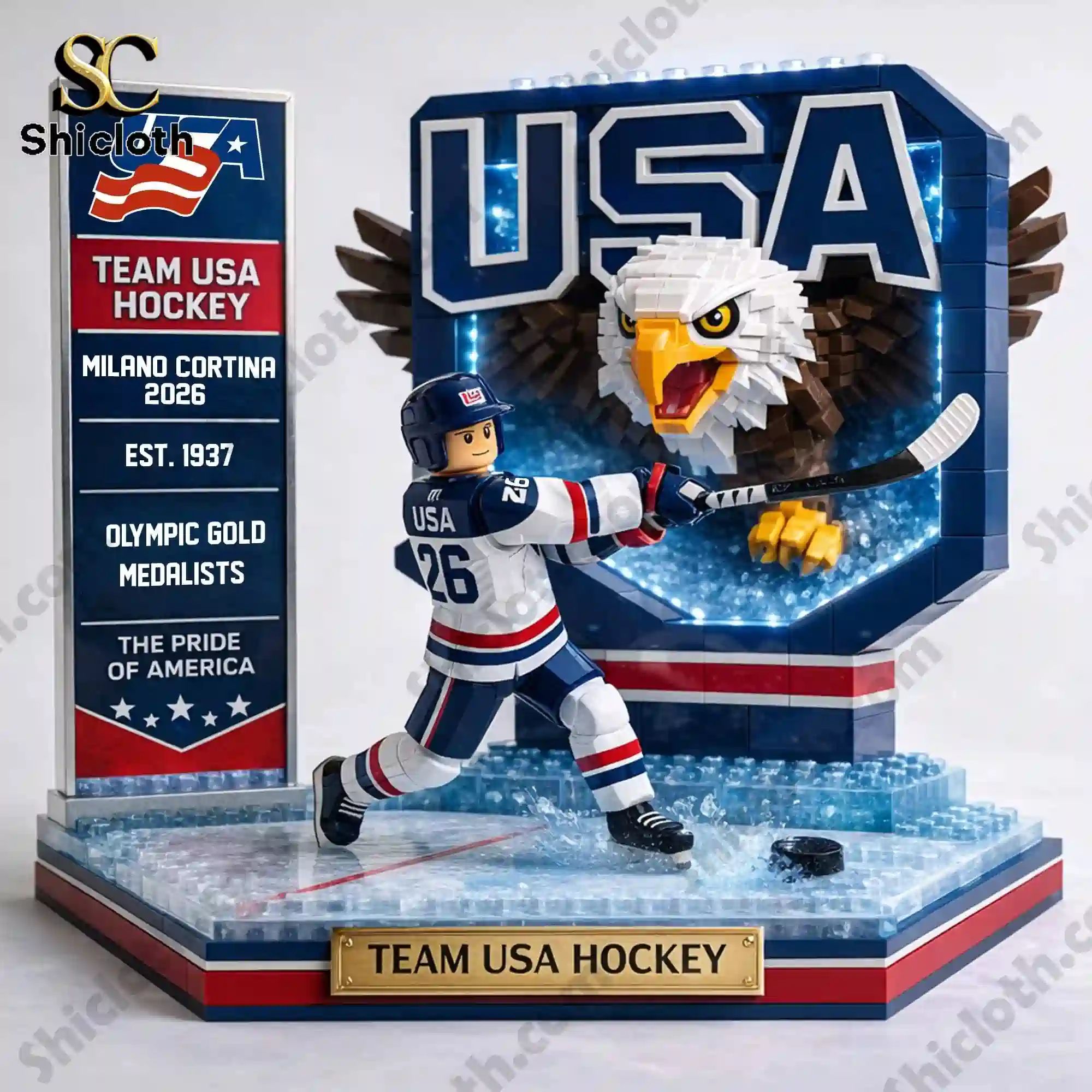 Team Usa Hockey Gold Medalists The Pride Of America Pop Figure Doll