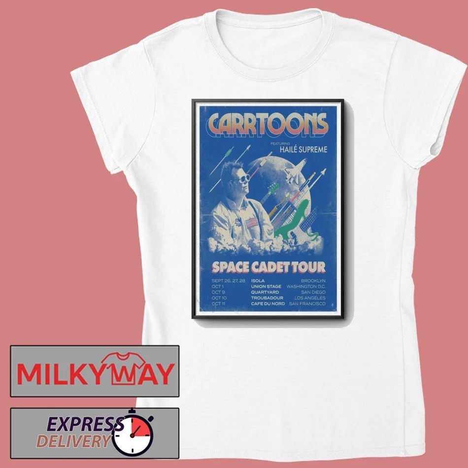 CARRTOONS Space Cadet 2026 Tour Poster shirt