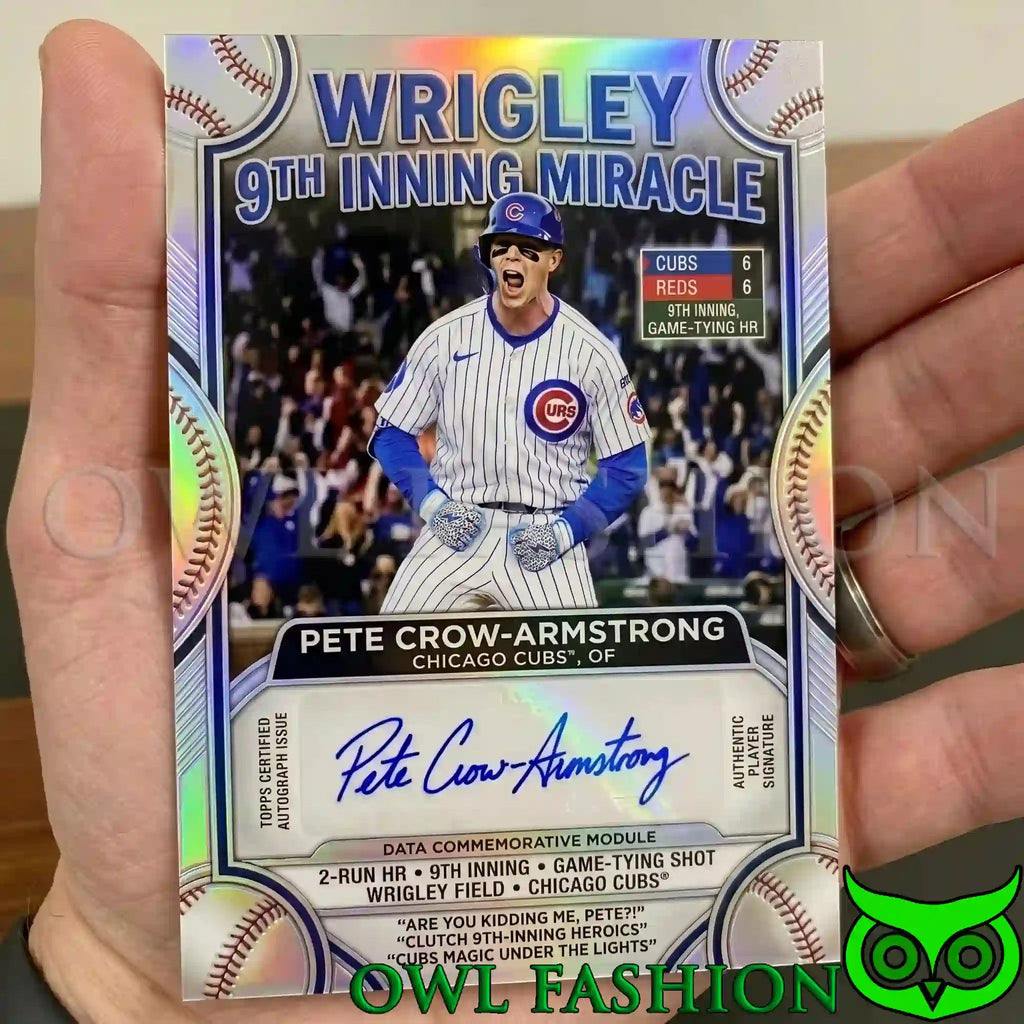 Pete Crow-Armstrong Wrigley 9th Inning Miracle Collector Card