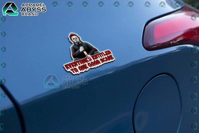 Michael Myers Edition 3D Car Name Emblem Sticker