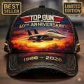 Gun 40th Anniversary Fighter Pilot Baseball Cap