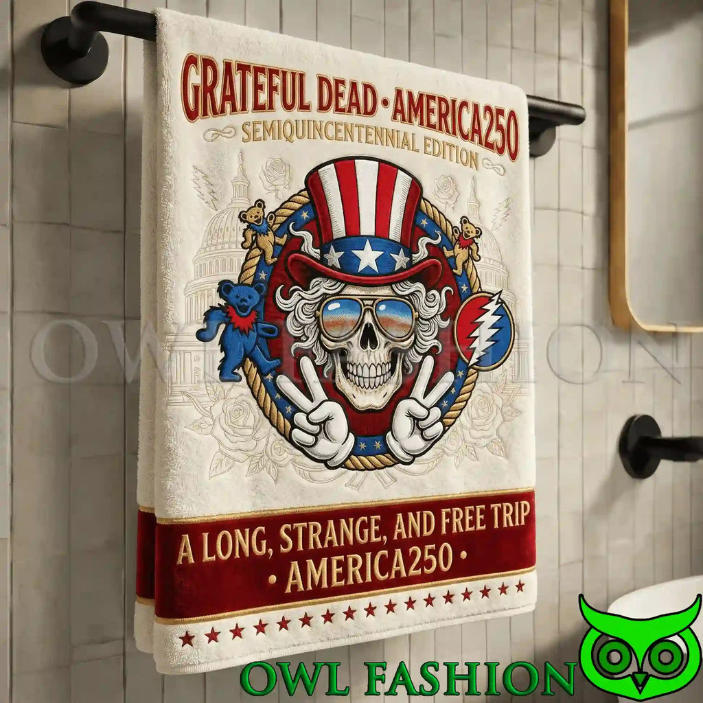 Grateful Dead America 250 Collection Premium Bath Towels