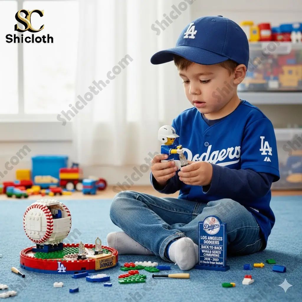 Los Angeles Dodgers Back To Back World Series Champions Brick Set