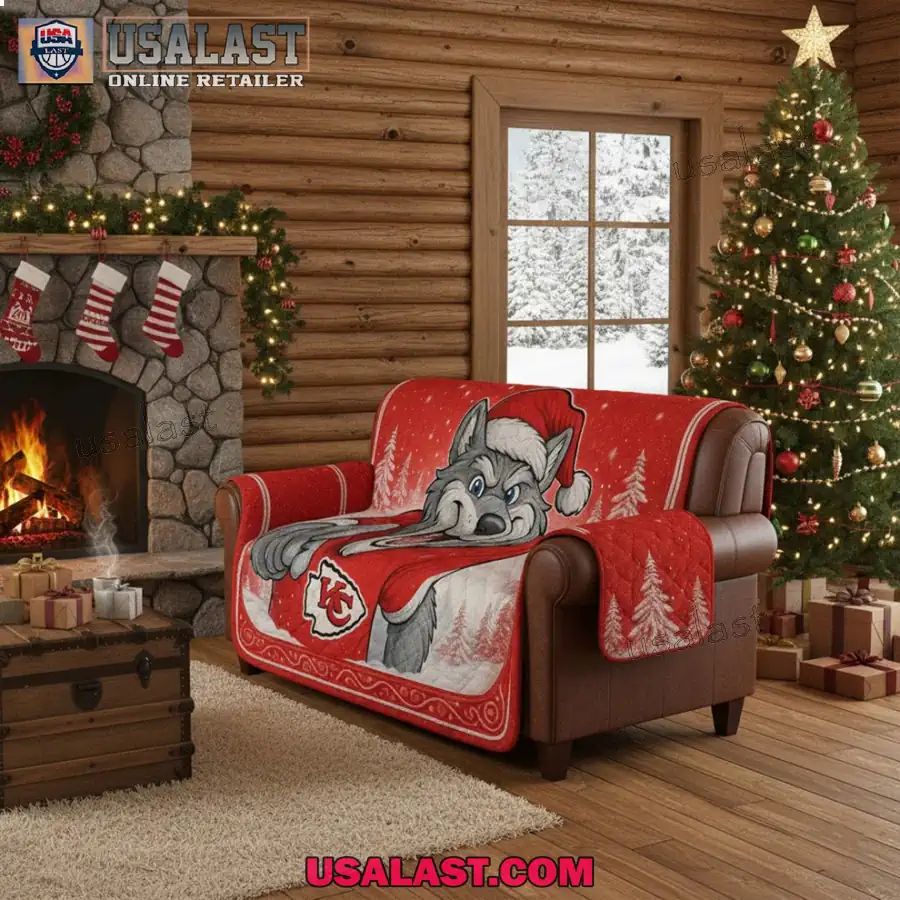 Kansas City Chiefs Premium Christmas Fleece Blanket