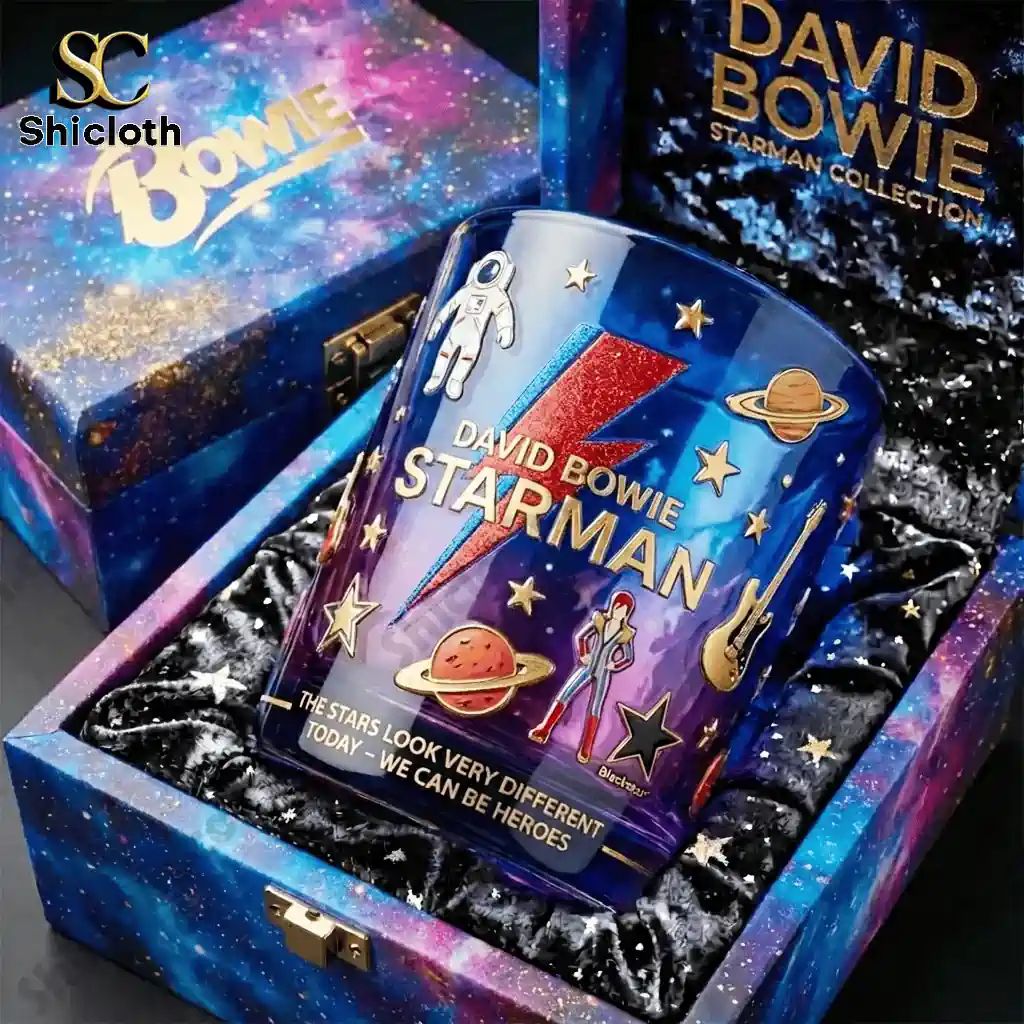 David Bowie 1972 Starman Commemorative Edition Glass
