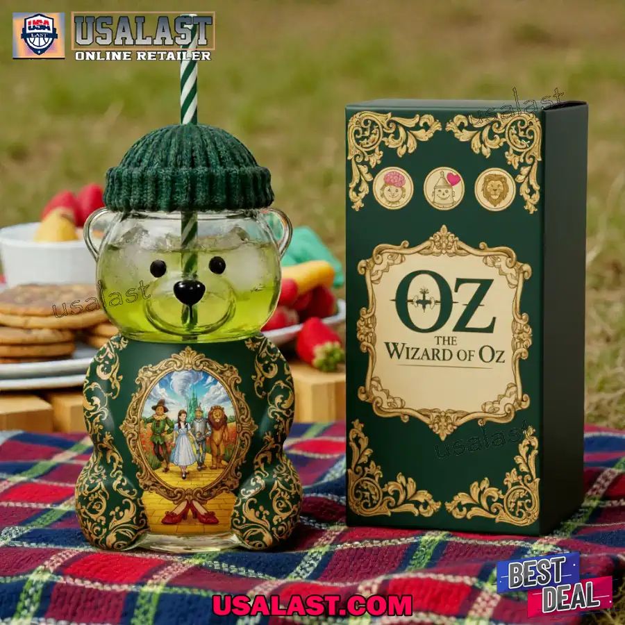 Wizard of Oz Anniversary Bear Glass Cup