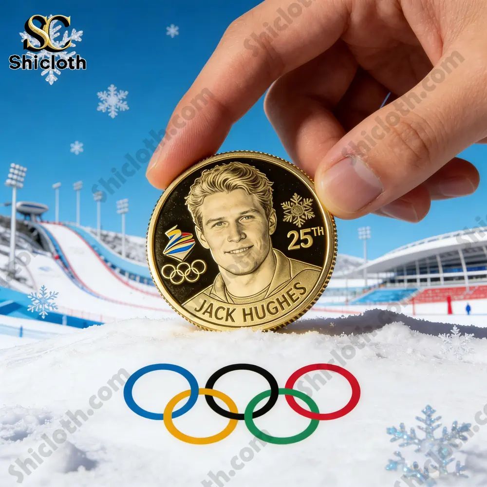 Jack Hughes 25th Winter Olympics Commemorative Coin