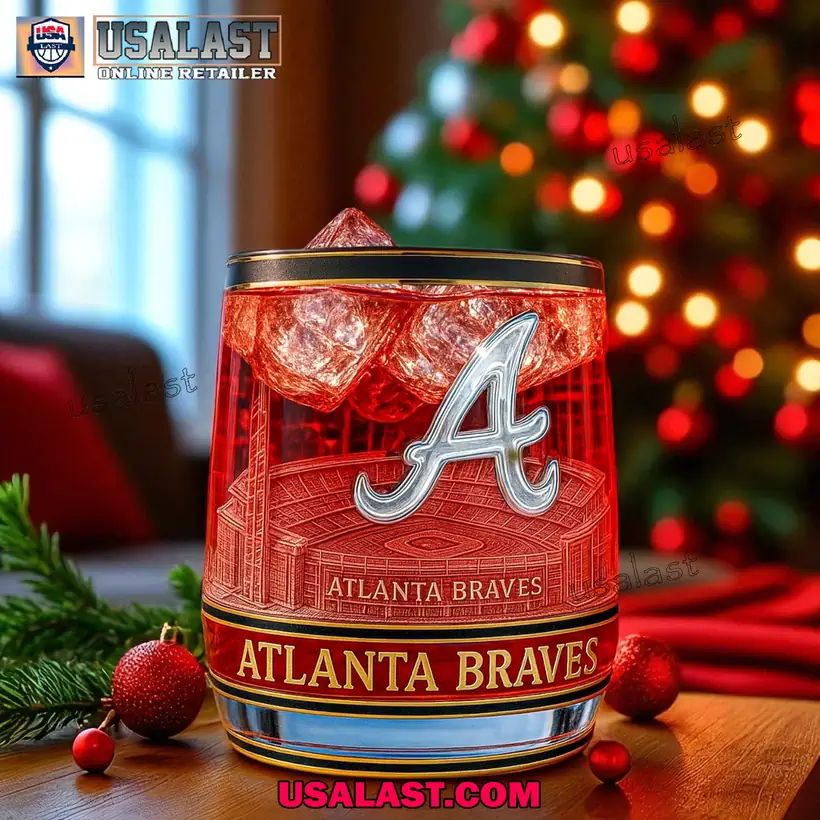 Atlanta Braves 155th Anniversary Whiskey Glass