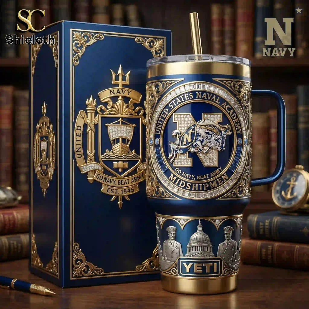 Navy Midshipmen 40oz Tumbler With Handle