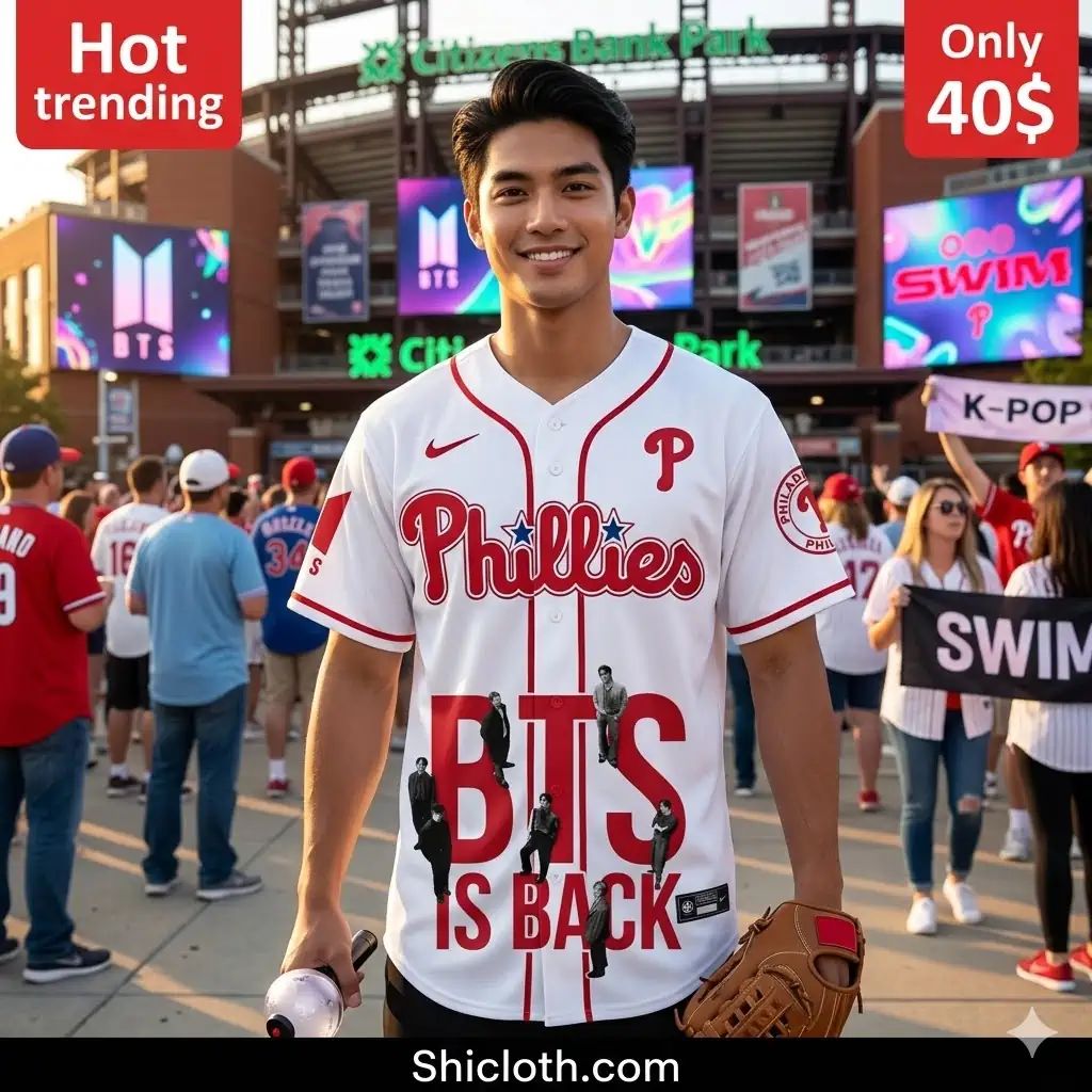 Philadelphia Phillies x BTS SWIM 2026 Baseball Jersey