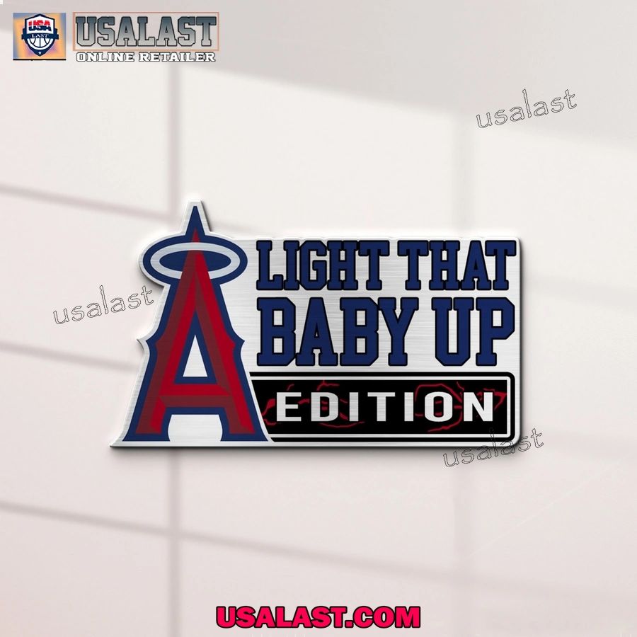 Los Angeles Angels Edition Engraved Car Name Badge