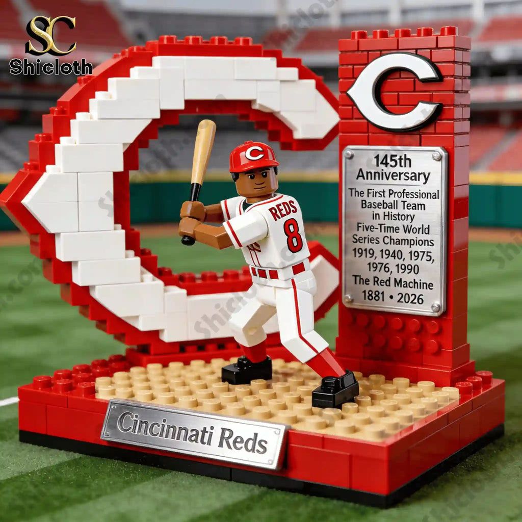 Cincinnati Reds 145th Anniversary Brick Set
