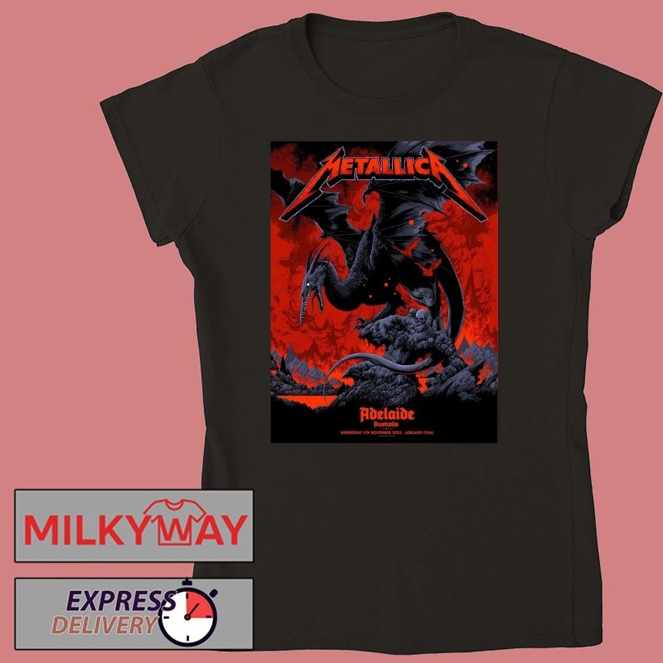 Metallica Adelaide Australia wednesday 5th november 2025 adelaide oval potter shirt
