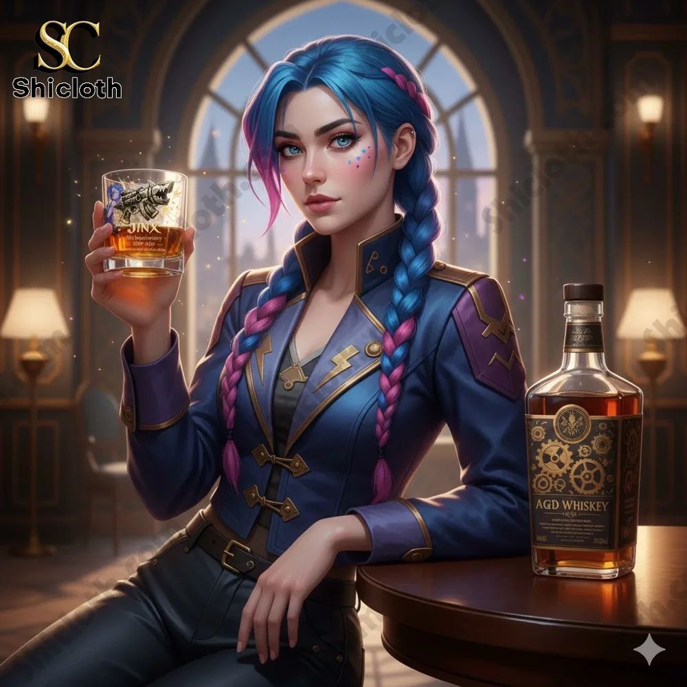 League of Legends Jinx 17th Anniversary Commemorative Collector’s Glass