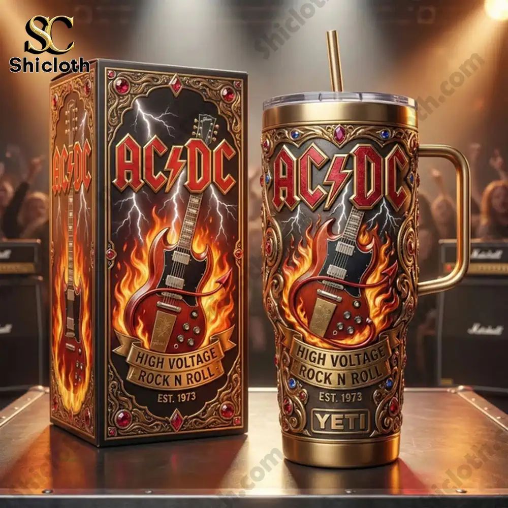 AC DC High Voltage Rock N Roll Tumbler