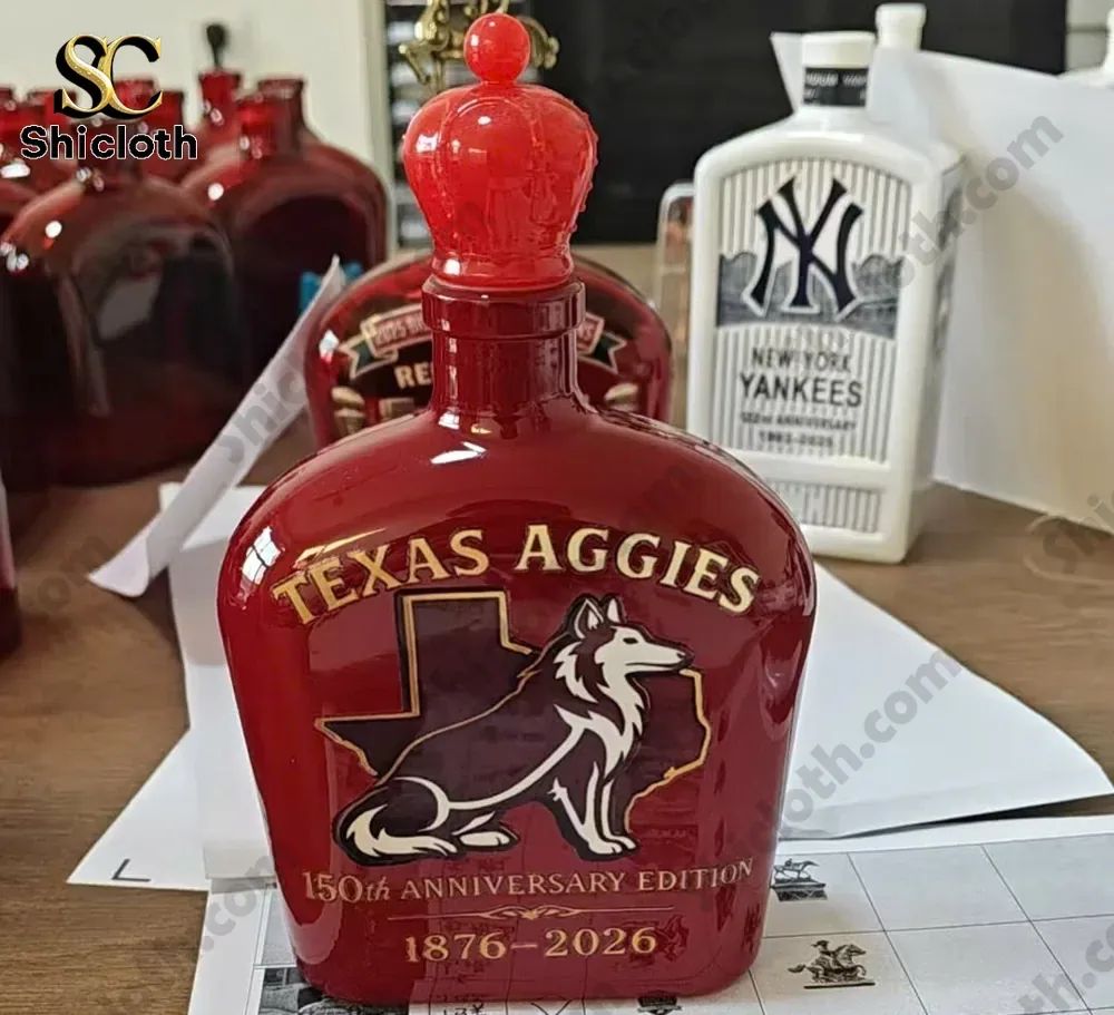 Texas A&M 150th Anniversary Crown Royal Whisky Bottle