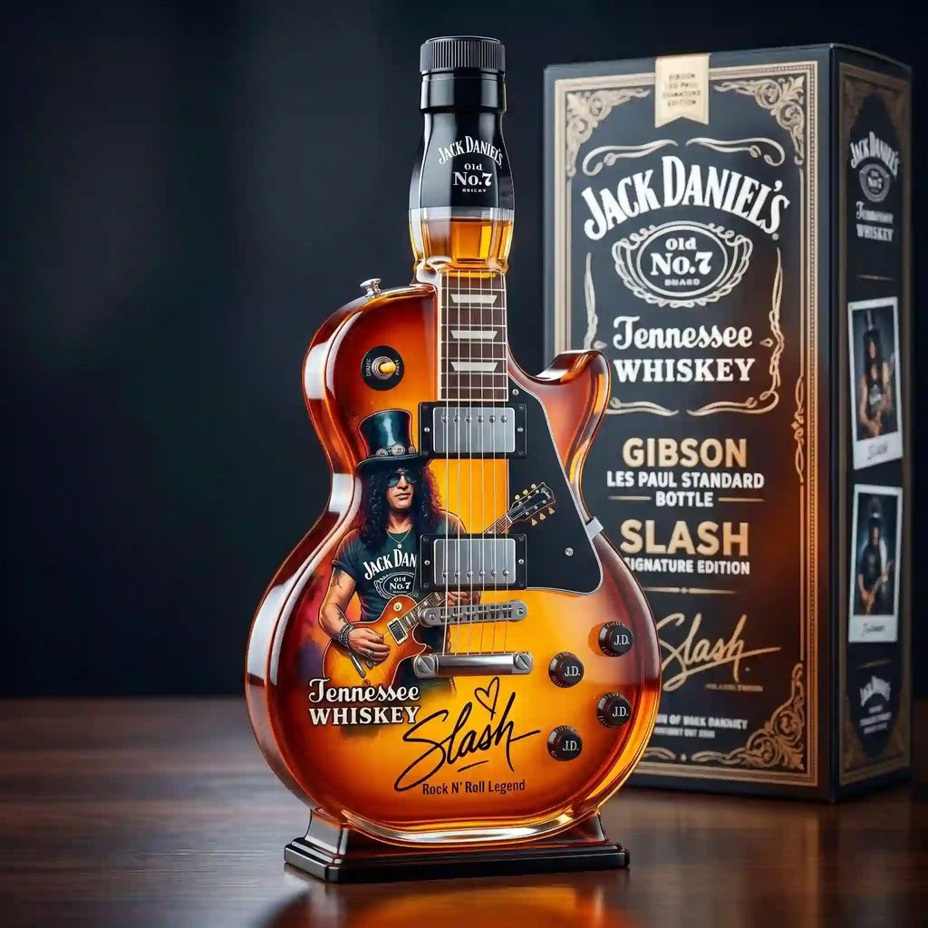 NEW Jack Daniel’s Slash Signature Electric Guitar Whiskey Bottle