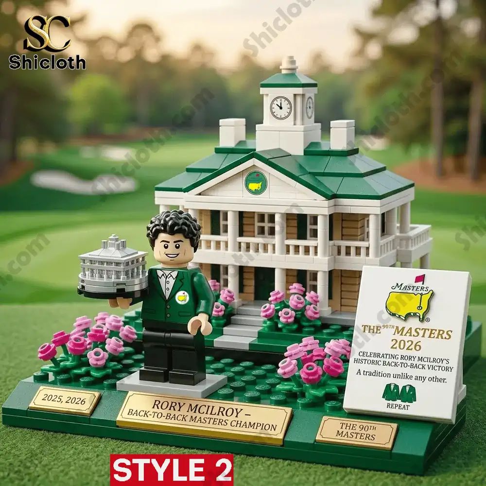 The 89th & 90th Masters Back-to-back Champ Rory Mcilroy Building Set