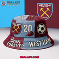 Personalized West Ham United Iron Forever Bucket Hat