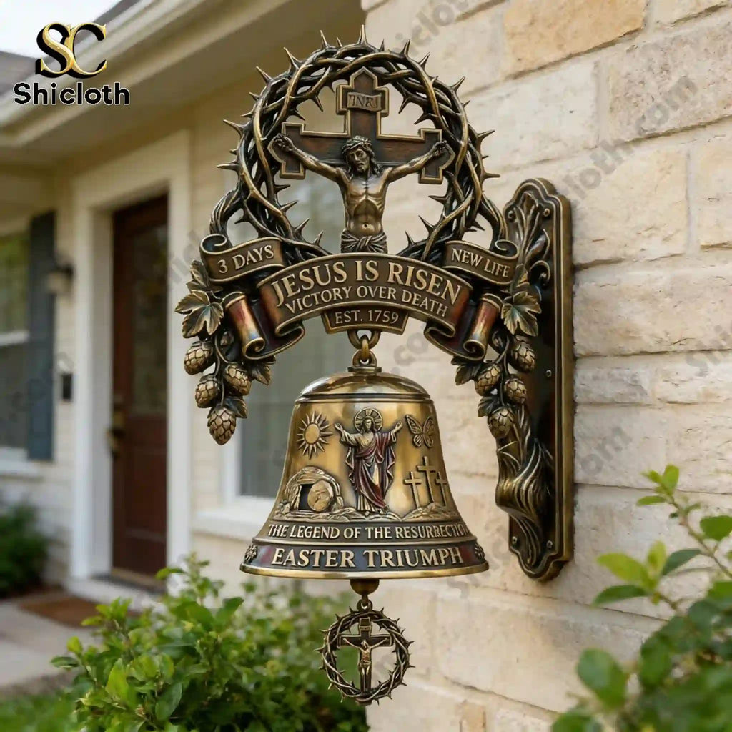 Jesus Is Risen Victory Over Death Commemorative Wall Bell